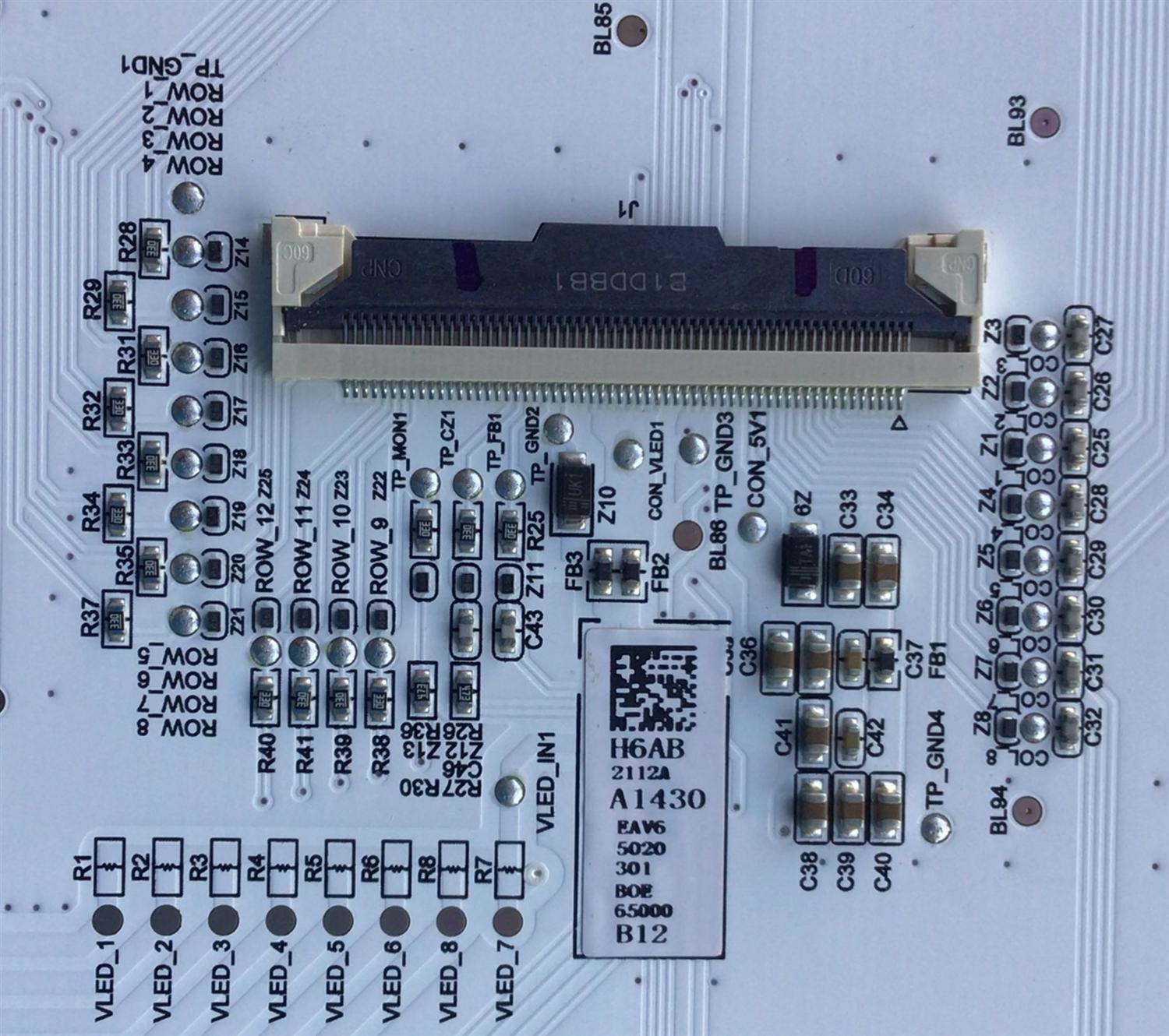 KIT DE LEDS PARA TV ( 10 PZ ) / NUMERO DE PARTE EAV65020301 / A2159 / BOE65000 / MODELO 65QNED90UPA.AUSFLJR - Imagen 2
